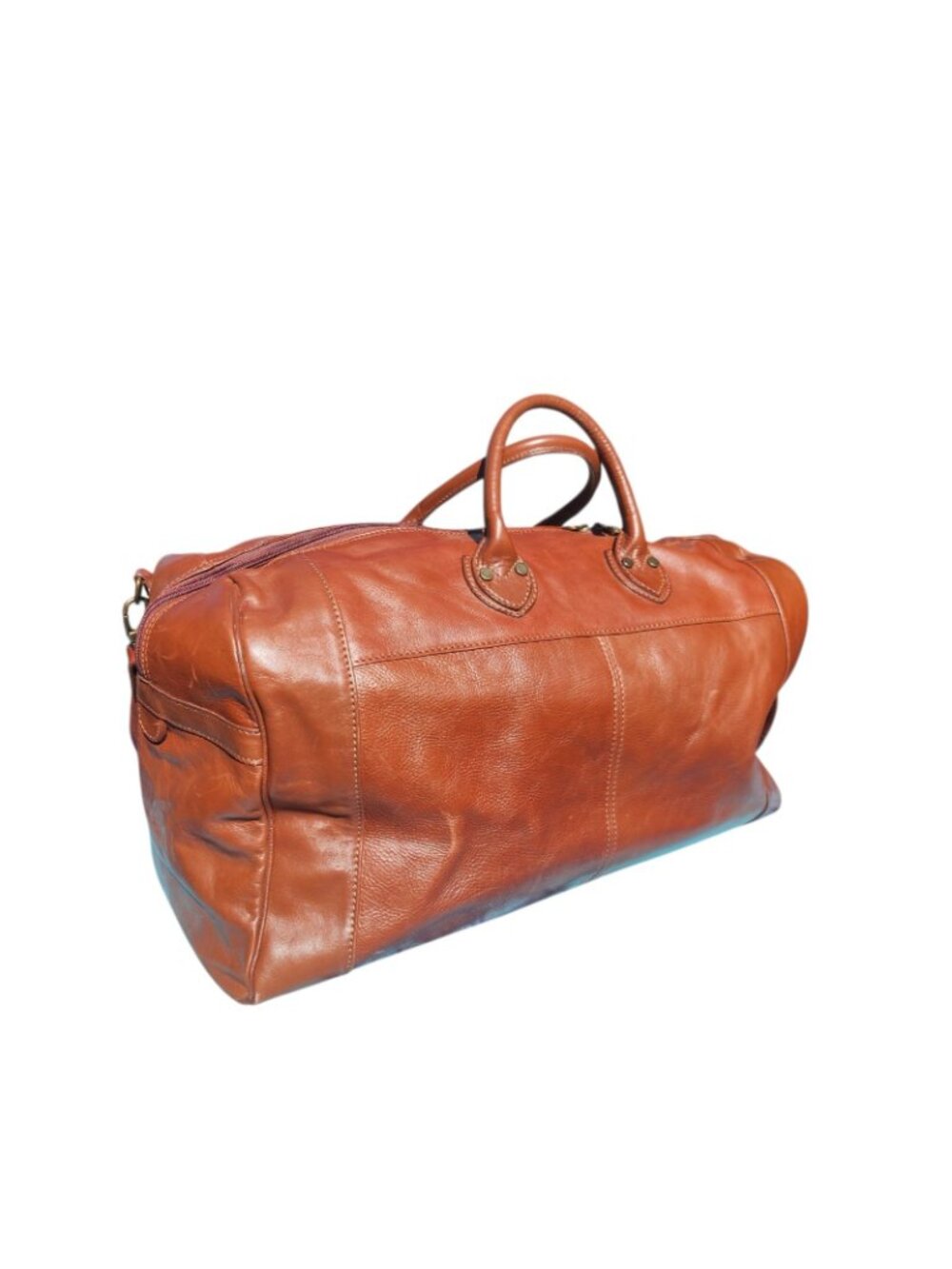 Sorrento De Martino Italy Leather Weekender Duffel Bag - Picture 2 of 12